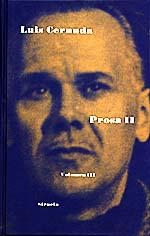 PROSA II. VOLUMEN III (LUIS CERNUDA) | 9788478442201 | CERNUDA,LUIS | Galatea Llibres | Llibreria online de Reus, Tarragona | Comprar llibres en català i castellà online