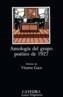 ANTOLOGIA DEL GRUPO POÉTICO DE 1927 | 9788437600536 | VV. AA | Galatea Llibres | Llibreria online de Reus, Tarragona | Comprar llibres en català i castellà online