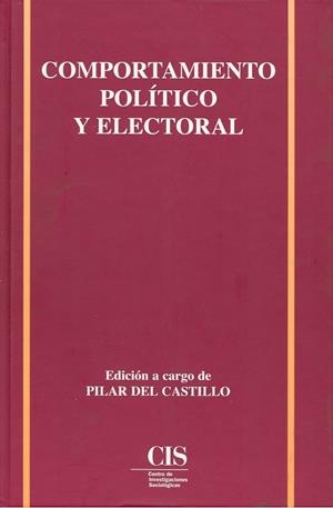 COMPORTAMIENTO POLITICO Y ELECTORAL | 9788474762099 | CASTILLO, PILAR DEL | Galatea Llibres | Librería online de Reus, Tarragona | Comprar libros en catalán y castellano online