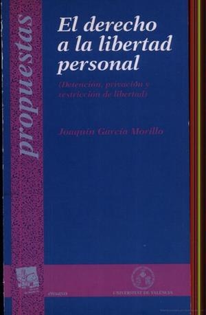 DERECHO A LA LIBERTAD PERSONAL | 9788437023090 | GARCIA MORILLO, JOAQUIM | Galatea Llibres | Librería online de Reus, Tarragona | Comprar libros en catalán y castellano online