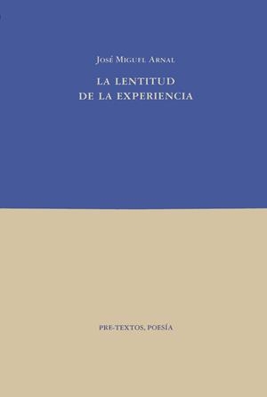 LENTITUD DE LA EXPERIENCIA, LA | 9788481911060 | ARNAL, JOSE MIGUEL | Galatea Llibres | Librería online de Reus, Tarragona | Comprar libros en catalán y castellano online