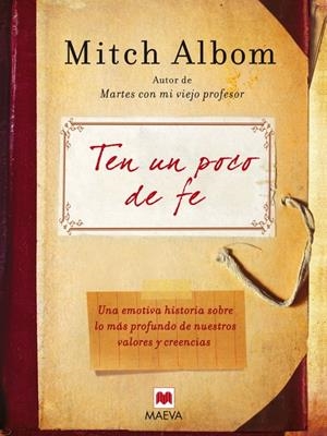 TEN UN POCO DE FE | 9788492695225 | ALBOM, MITCH | Galatea Llibres | Llibreria online de Reus, Tarragona | Comprar llibres en català i castellà online