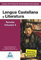 LENGUA CASTELLANA Y LITERATURA ED. SECUNDARIA TEMARIO VOL.2 | 9788467628364 | ARIZA VIGUERA/GARCIA CORNEJO/GARCIA DE PAREDES | Galatea Llibres | Librería online de Reus, Tarragona | Comprar libros en catalán y castellano online