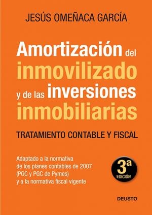AMORTIZACIÓN DEL INMOVILIZADO Y DE LAS INVERSIONES INMOBILIARIAS | 9788423427628 | OMEÑACA GARCÍA, JESÚS | Galatea Llibres | Llibreria online de Reus, Tarragona | Comprar llibres en català i castellà online
