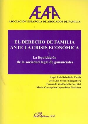 DERECHO DE FAMILIA ANTE LA CRISIS ECONÓMICA. LA LIQUIDACIÓN DE LA SOCIEDAD LEGAL DE GANANCIALES | 9788498498608 | ASOCIACIÓN ESPAÑOLA DE ABOGADOS DE FAMILIA | Galatea Llibres | Llibreria online de Reus, Tarragona | Comprar llibres en català i castellà online