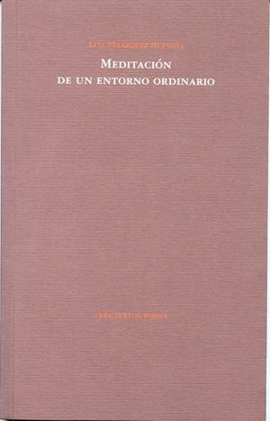 MEDITACIÓN DE UN ENTORNO ORDINARIO | 9788481919974 | VELÁZQUEZ BUENDÍA, LUIS | Galatea Llibres | Llibreria online de Reus, Tarragona | Comprar llibres en català i castellà online