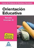 ORIENTACION EDUCATIVA, TEMARIO VOLUMEN 3 | 9788467627947 | VARIOS | Galatea Llibres | Librería online de Reus, Tarragona | Comprar libros en catalán y castellano online