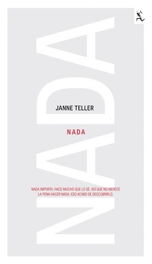 NADA | 9788432296963 | TELLER, JANNE | Galatea Llibres | Librería online de Reus, Tarragona | Comprar libros en catalán y castellano online