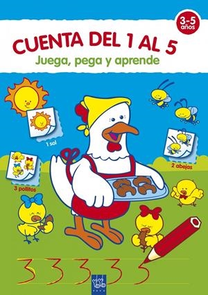 JUEGA, PEGA Y APRENDE: CUENTA DEL 1 AL 5  | 9788408098386 | YOYO | Galatea Llibres | Llibreria online de Reus, Tarragona | Comprar llibres en català i castellà online