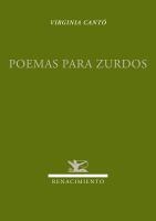 POEMAS PARA ZURDOS | 9788484725275 | CANTÓ RAMÍREZ, VIRGINIA | Galatea Llibres | Llibreria online de Reus, Tarragona | Comprar llibres en català i castellà online