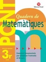 PONT 3 PRIMARIA MATEMATIQUES | 9788478874514 | Galatea Llibres | Librería online de Reus, Tarragona | Comprar libros en catalán y castellano online