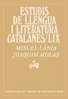MISCEL·LÀNIA JOAQUIM MOLAS, 4 | 9788498831979 | MASSOT I MUNTANER, JOSEP/Y OTROS | Galatea Llibres | Librería online de Reus, Tarragona | Comprar libros en catalán y castellano online