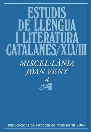 MISCEL.LANIA JOAN VENY 4 | 9788484155997 | DIVERSOS | Galatea Llibres | Librería online de Reus, Tarragona | Comprar libros en catalán y castellano online