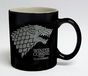TAZA CASA STARK NEGRA (JUEGO DE TRONOS) | 8436541020634 | Galatea Llibres | Librería online de Reus, Tarragona | Comprar libros en catalán y castellano online