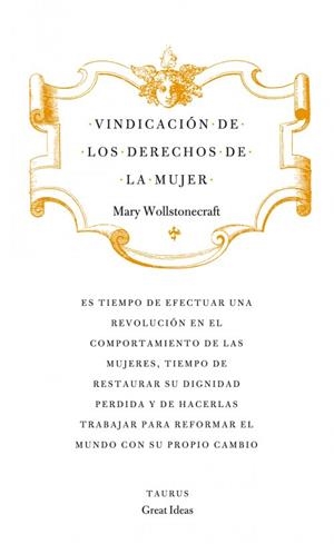 VINDICACIÓN DE LOS DERECHOS DE LA MUJER | 9788430601196 | WOLLSTONECRAFT, MARY | Galatea Llibres | Librería online de Reus, Tarragona | Comprar libros en catalán y castellano online
