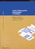 ANUARI D'INTERVENCIONS ARQUEOLÒGIQUES A CATALUNYA 1982-1989. ÈPOCA ROMANA I ANTI | 9788439325420 | Galatea Llibres | Llibreria online de Reus, Tarragona | Comprar llibres en català i castellà online