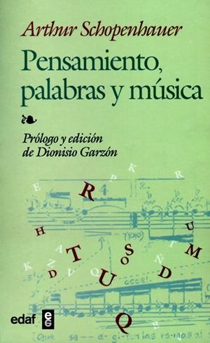 PENSAMIENTO, PALBRAS Y MUSICA | 9788441404205 | SCHOPENHAUER, ARTHUR | Galatea Llibres | Librería online de Reus, Tarragona | Comprar libros en catalán y castellano online