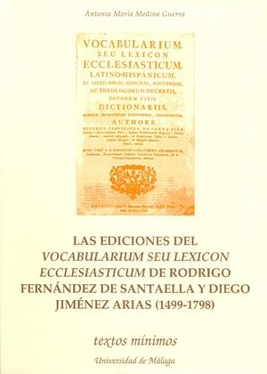 EDICIONES DEL VOCABULARIUM SEU LEXICON ECCLESIASTICUM DE ROD | 9788474966978 | MEDINA GUERRA, ANTONIA MARIA | Galatea Llibres | Llibreria online de Reus, Tarragona | Comprar llibres en català i castellà online