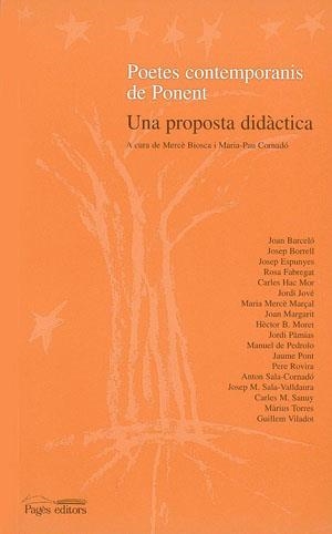 POETES CONTEMPORANIS DE PONENT.UNA PROPOSTA DIDACTICA | 9788479355692 | AAVV | Galatea Llibres | Llibreria online de Reus, Tarragona | Comprar llibres en català i castellà online