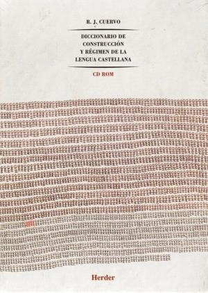 DICCIONARIO DE CONSTRUCCION Y REGIMEN DE LA LENGUA CASTELLAN | 9788425420740 | CUERVO, R.J. | Galatea Llibres | Llibreria online de Reus, Tarragona | Comprar llibres en català i castellà online