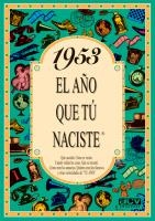 1953. EL AÑO QUE TU NACISTE | 9788488907905 | COLLADO BASCOMPTE, ROSA | Galatea Llibres | Librería online de Reus, Tarragona | Comprar libros en catalán y castellano online