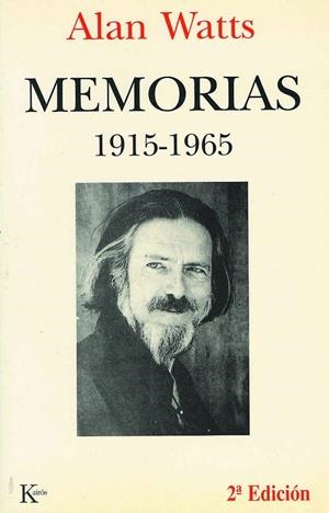 MEMORIAS (ALAN WATTS) | 9788472454286 | ALAN WATTS  | Galatea Llibres | Llibreria online de Reus, Tarragona | Comprar llibres en català i castellà online
