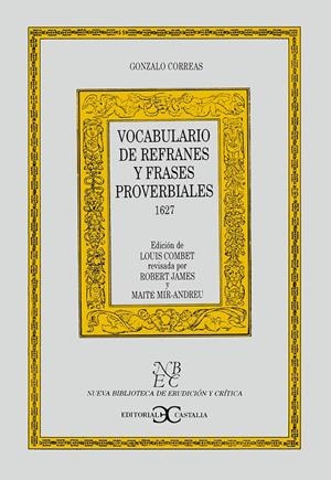 VOCABULARIO DE REFRANES Y FRASES PROVERBIALES | 9788470398766 | CORREAS, GONZALO | Galatea Llibres | Librería online de Reus, Tarragona | Comprar libros en catalán y castellano online
