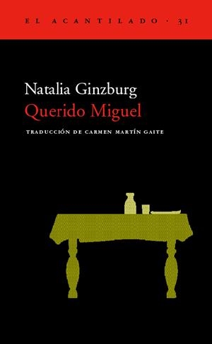QUERIDO MIGUEL | 9788495359216 | GINZBURG, NATALIA | Galatea Llibres | Llibreria online de Reus, Tarragona | Comprar llibres en català i castellà online