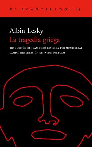 TRAGEDIA GRIEGA, LA | 9788495359193 | LESKY, ALBIN | Galatea Llibres | Llibreria online de Reus, Tarragona | Comprar llibres en català i castellà online