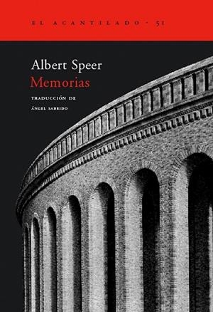 MEMORIAS (SPEER) | 9788495359438 | SPEER, ALBERT | Galatea Llibres | Llibreria online de Reus, Tarragona | Comprar llibres en català i castellà online