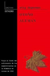 OTOÑO ALEMAN | 9788480635172 | DAGERMAN, STIG | Galatea Llibres | Llibreria online de Reus, Tarragona | Comprar llibres en català i castellà online