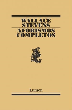 AFORISMOS COMPLETOS | 9788426428691 | STEVENS, WALLACE | Galatea Llibres | Llibreria online de Reus, Tarragona | Comprar llibres en català i castellà online