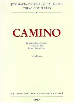 CAMINO. OBRAS COMPLETAS I/1 | 9788432133909 | ESCRIVA DE BALAGUER, JOSE MARIA | Galatea Llibres | Llibreria online de Reus, Tarragona | Comprar llibres en català i castellà online