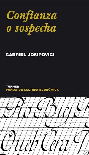 CONFIANZA O SOSPECHA | 9788475065250 | JOSIPOVICI,GABRIEL | Galatea Llibres | Librería online de Reus, Tarragona | Comprar libros en catalán y castellano online