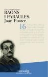 RAONS I PARAULES | 9788482874128 | FUSTER, JOAN | Galatea Llibres | Llibreria online de Reus, Tarragona | Comprar llibres en català i castellà online