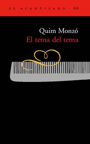 TEMA DEL TEMA, EL | 9788495359681 | MONZO, QUIM | Galatea Llibres | Librería online de Reus, Tarragona | Comprar libros en catalán y castellano online
