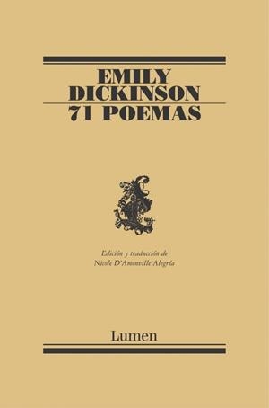 71 POEMAS | 9788426428707 | DICKINSON, EMILY | Galatea Llibres | Librería online de Reus, Tarragona | Comprar libros en catalán y castellano online