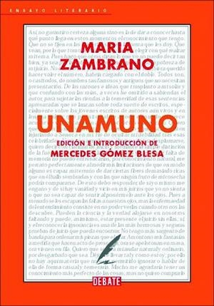 UNAMUNO | 9788483069707 | ZAMBRANO, MARIA | Galatea Llibres | Llibreria online de Reus, Tarragona | Comprar llibres en català i castellà online