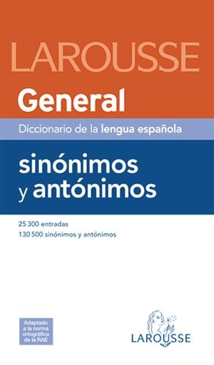 DICCIONARIO GENERAL DE SINÓNIMOS Y ANTÓNIMOS | 9788480165174 | AA.VV. | Galatea Llibres | Llibreria online de Reus, Tarragona | Comprar llibres en català i castellà online