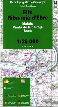 FLIX RIBA-ROJA D'EBRE MAPA 1:25.000 -ICC | 9788439388784 | Galatea Llibres | Llibreria online de Reus, Tarragona | Comprar llibres en català i castellà online