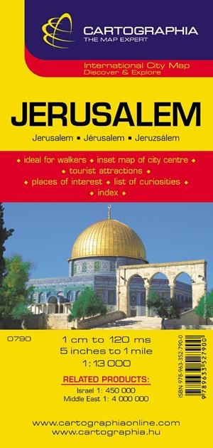 JERUSALEM PLANO CARTOGRAPHICA | 9789633527900 | Galatea Llibres | Llibreria online de Reus, Tarragona | Comprar llibres en català i castellà online