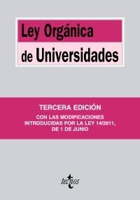LEY ORGÁNICA DE UNIVERSIDADES | 9788430953295 | Galatea Llibres | Llibreria online de Reus, Tarragona | Comprar llibres en català i castellà online