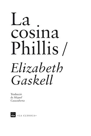 LA COSINA PHILLIS | 9788492440931 | GASKELL, ELIZABETH | Galatea Llibres | Librería online de Reus, Tarragona | Comprar libros en catalán y castellano online