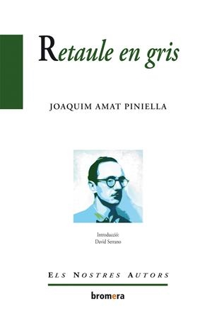 RETAULE EN GRIS | 9788490260449 | AMAT-PINIELLA, JOAQUIM | Galatea Llibres | Librería online de Reus, Tarragona | Comprar libros en catalán y castellano online