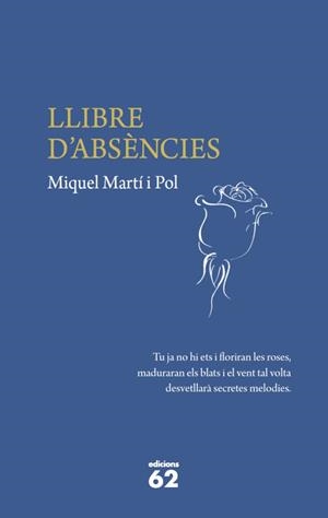 LLIBRE D'ABSÈNCIES | 9788429768886 | MARTÍ I POL, MIQUEL | Galatea Llibres | Librería online de Reus, Tarragona | Comprar libros en catalán y castellano online