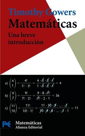 MATEMATICAS: UNA BREVE INTRODUCCION | 9788420662435 | GOWERS, THIMOTY | Galatea Llibres | Llibreria online de Reus, Tarragona | Comprar llibres en català i castellà online