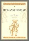 REFRANYS PERSONALS | 9788496294516 | AMADES, JOAN | Galatea Llibres | Llibreria online de Reus, Tarragona | Comprar llibres en català i castellà online