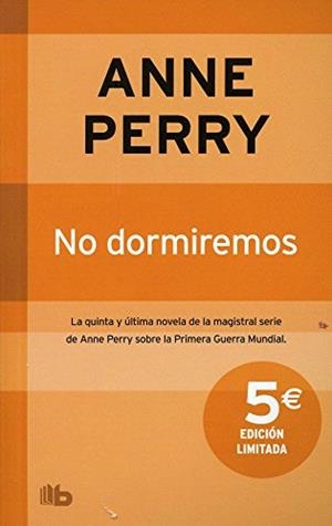 NO DORMIREMOS | 9788498727555 | PERRY, ANNE | Galatea Llibres | Llibreria online de Reus, Tarragona | Comprar llibres en català i castellà online