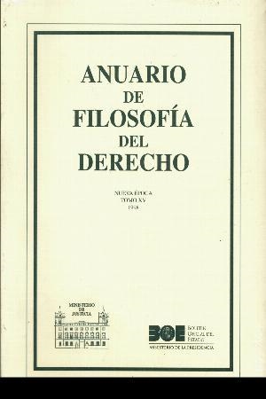 ANUARIO DE FILOSOFÍA DEL DERECHO  NUEVA ÉPOCA T-XV 1998 | 9788434010970 | VARIOS AUTORES | Galatea Llibres | Librería online de Reus, Tarragona | Comprar libros en catalán y castellano online