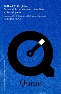 ACERCA DEL CONOCIMIENTO CIENTIFICO | 9788449311291 | QUINE, WILLARD V.O. | Galatea Llibres | Librería online de Reus, Tarragona | Comprar libros en catalán y castellano online